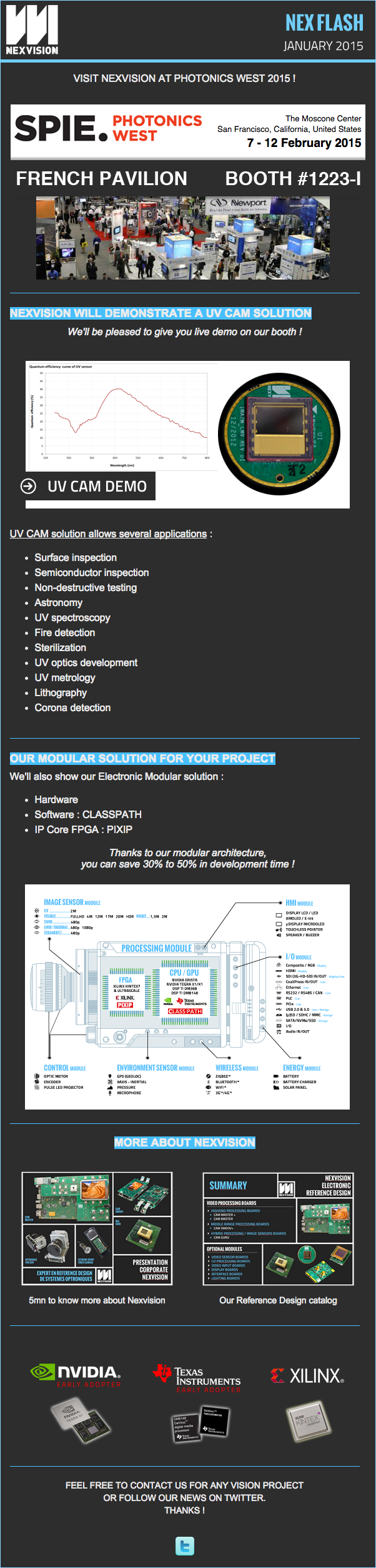 Newsletter Photonics West 2015